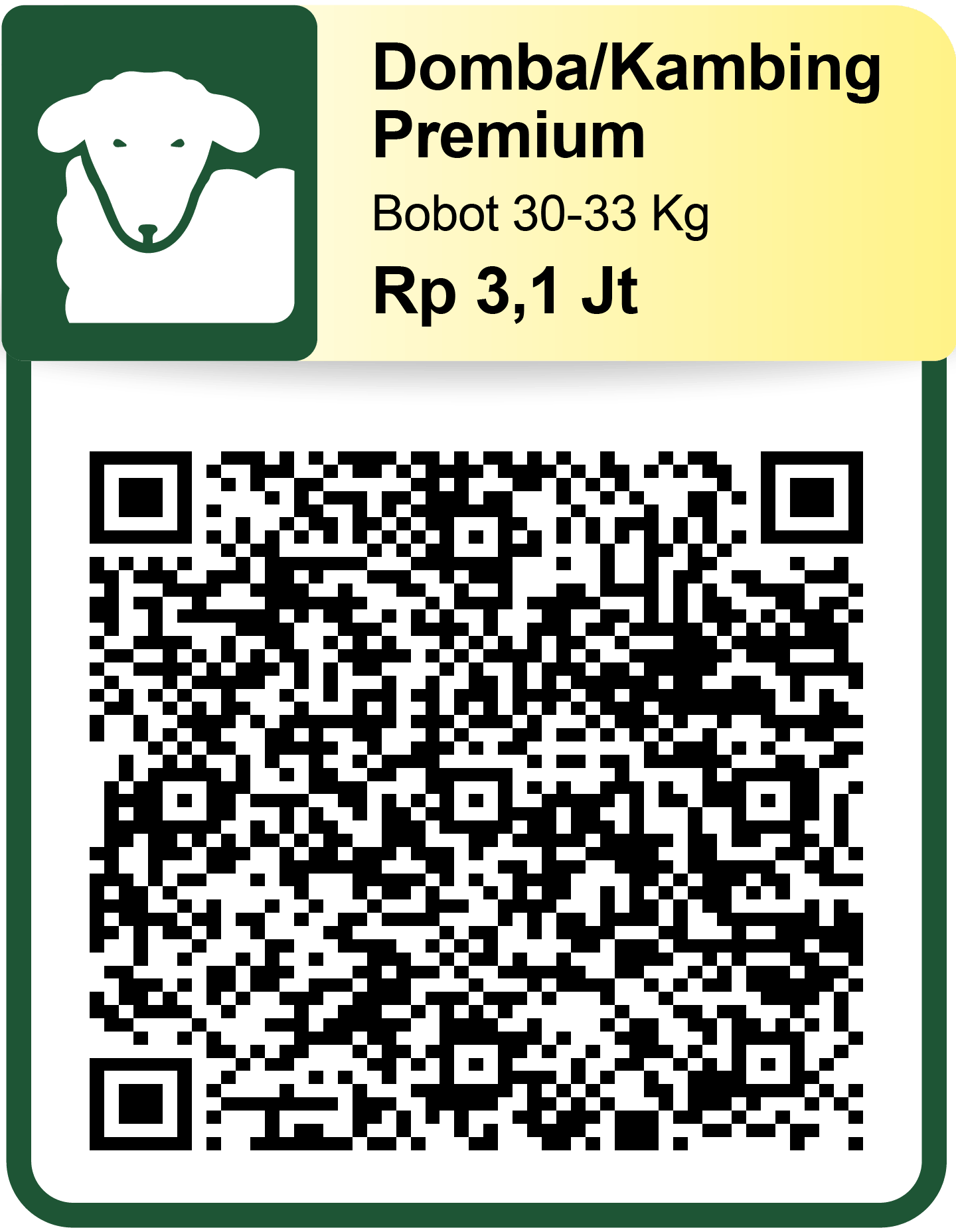 QRIS Kurban Kambing Premium