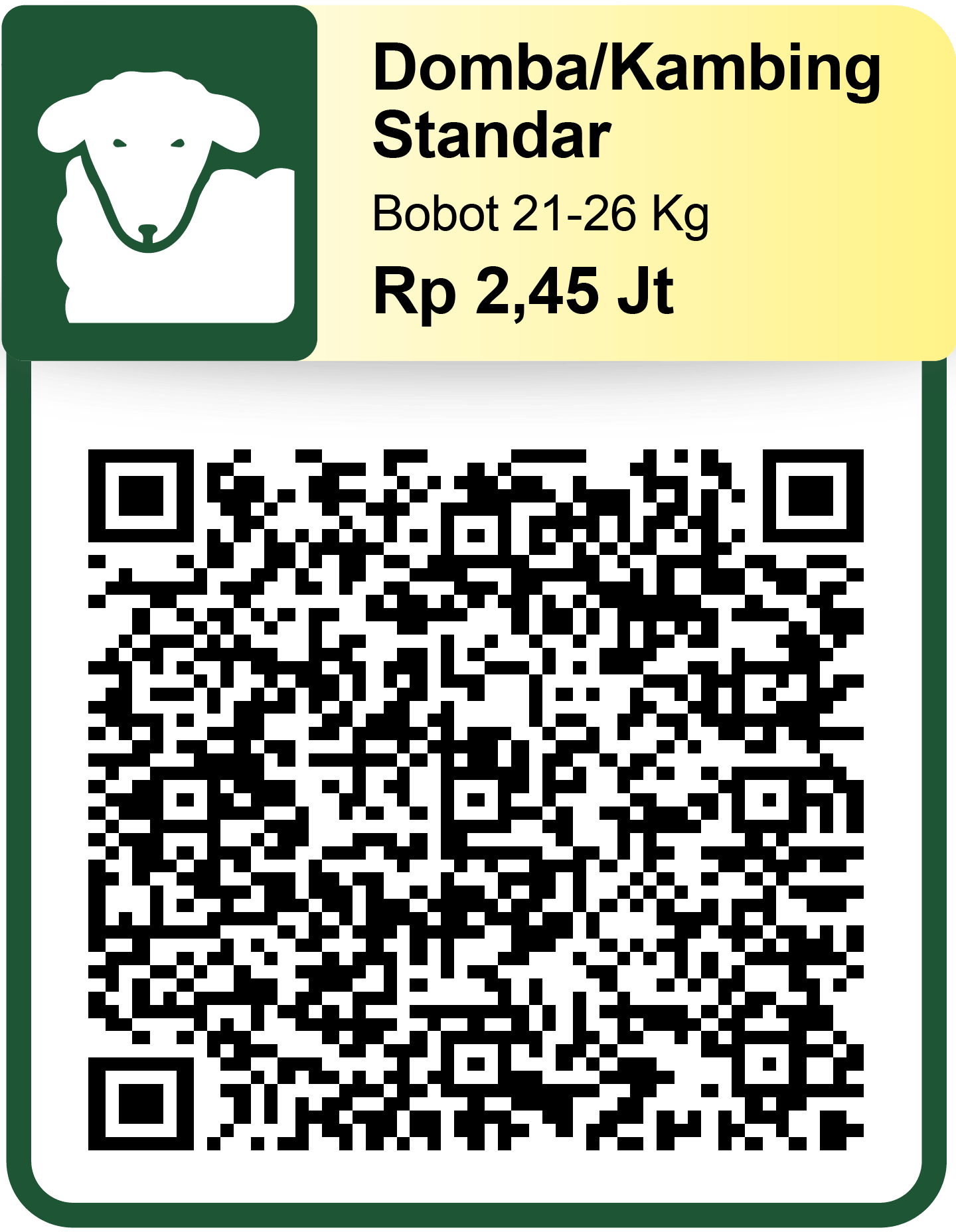 QRIS Kurban Kambing Standar